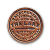 The Lake Handmade Leather Coaster