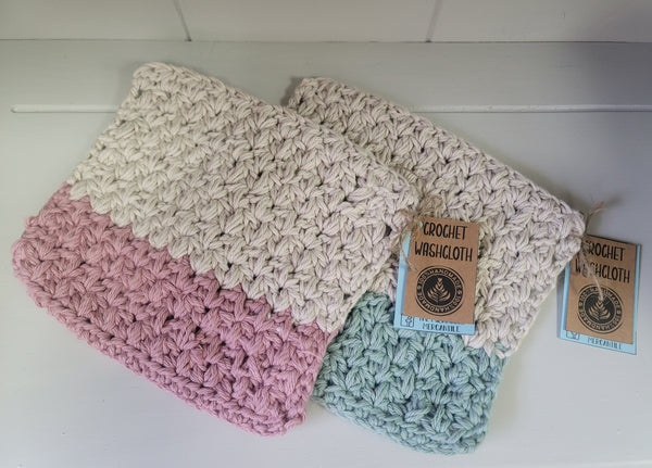 Crochet Washcloths- Multiple Colors Available