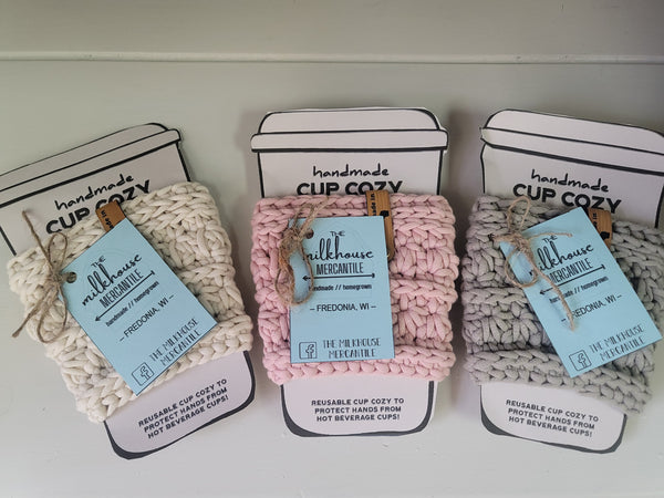 Crochet Coffee Cup Sleeves- Multiple Colors Available