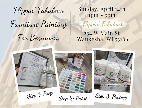 Flippin' Fabulous Furniture Painting Class Registration For Beginners