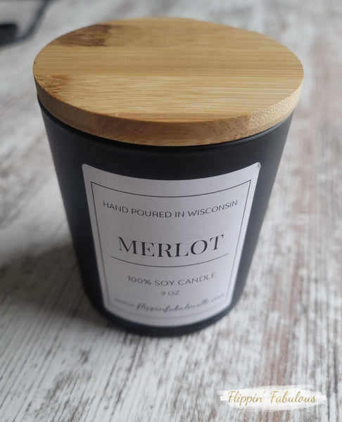 Merlot Soy Wax Candle-Multiple Sizes Available