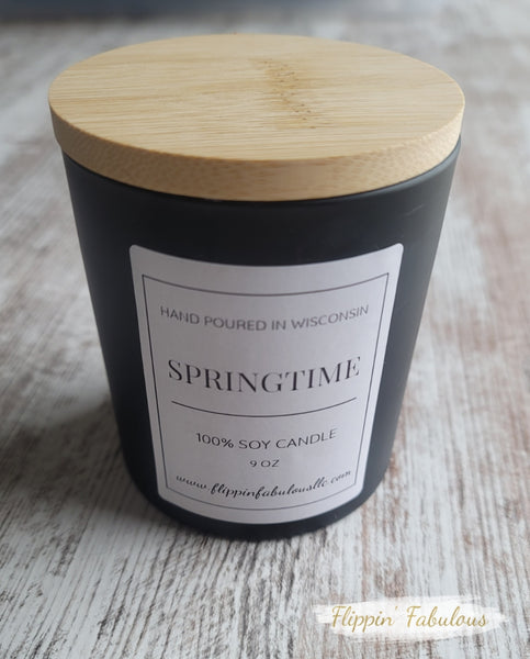 Springtime Soy Wax Candle- Multiple Sizes Available