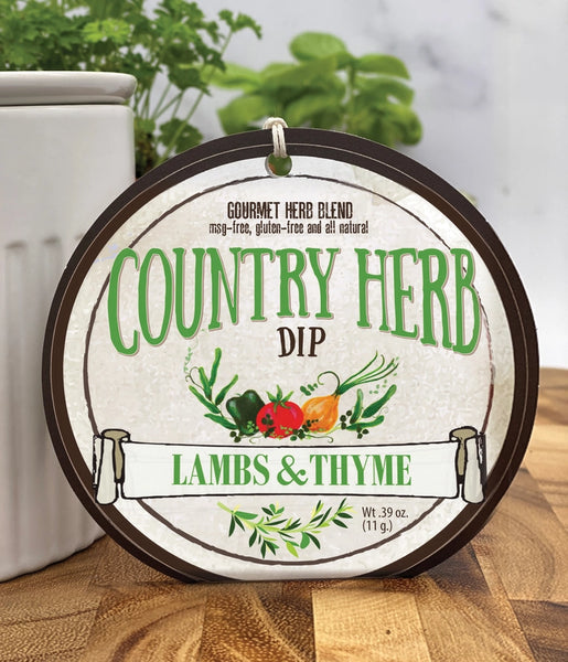 Country Herb Dip Gourmet Herb Blend - MSG-Free, Gluten-Free, and All Natural