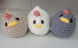 Mabel Crochet Chicken- Multiple Colors Available