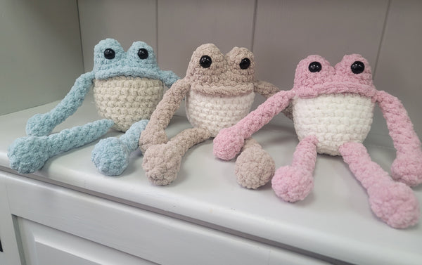 Crochet Froggie Friend- Multiple Colors Available