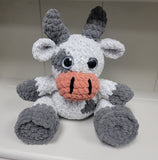 Clara Crochet Cow- Multiple Colors Available