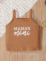 Mama's Mini Girls Two Piece Tank Top and Shorts Set