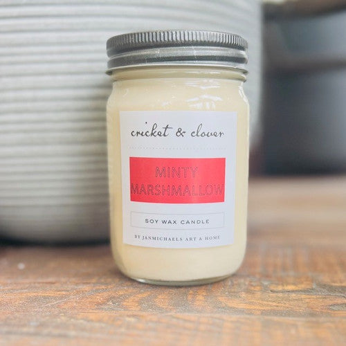 Minty Marshmallow Mason Jar Candle