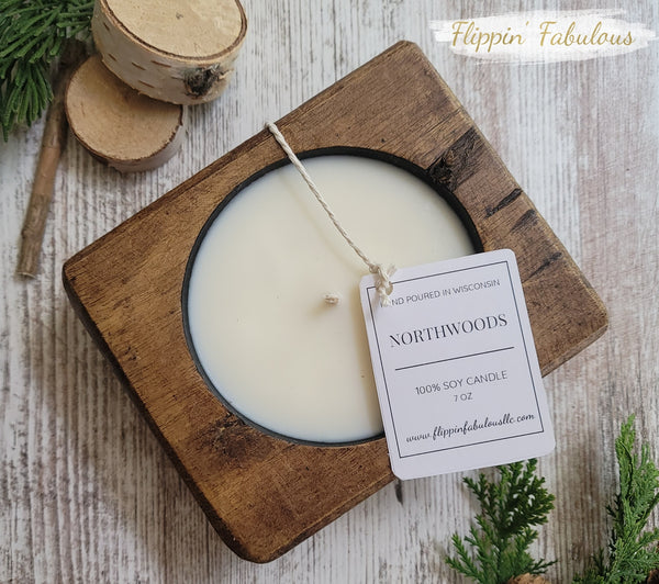 Northwoods Soy Wax Candle-Multiple Sizes Available