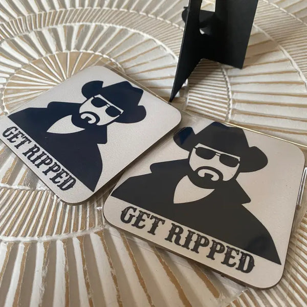 Get Ripped Handmade Coaster/Mini Sign