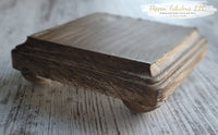 Handmade Distressed Mini Wood Riser- Various Shapes and Colors Available