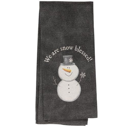 We Are Snow Blessed Dish Towel