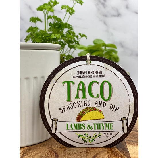 Taco Seasoning And Dip Gourmet Herb Blend - MSG-Free, Gluten-Free, and All Natural
