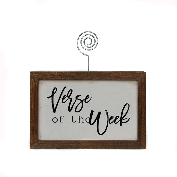 Verse Of The Week Handmade Tabletop Picture Frame Photo Holder