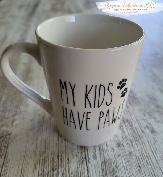 My Kids Have Paws Handmade Mug