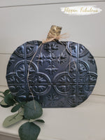 Handmade Faux Tin Pumpkin (Multiple Colors Available)