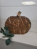 Handmade Faux Tin Pumpkin (Multiple Colors Available)