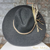 Traveler Wide Brim Grey Hat