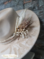 Meadow Hand Burned Wide Brim Hat- Multiple Colors Available
