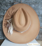 Meadow Hand Burned Wide Brim Hat- Multiple Colors Available