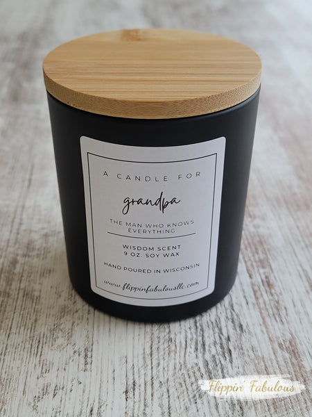 A Candle For Grandpa Soy Wax Candle