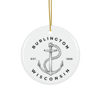 Burlington Wisconsin Nautical Ornament