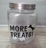 More Treats! Handmade Treat Jar (Black)