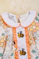 Toddler Girls Embroidered Bee Dress
