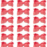 Set of 2 Clip-On 4" Ribbon Hair Bow (Multiple Colors Available)