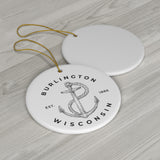 Burlington Wisconsin Nautical Ornament