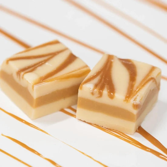 Caramel Vanilla Swirl Handmade Fudge (1/4 Lb)