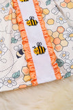 Toddler Girls Embroidered Bee Dress