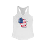 Wisconsin Red White & Brews Women's Racerback Tank Top