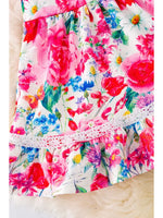 Toddler Girls Daisy & Peony Print Dress
