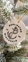 Burlington Wisconsin Nautical Ornament