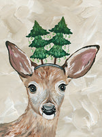 Doe Eyed Deer Block Sign