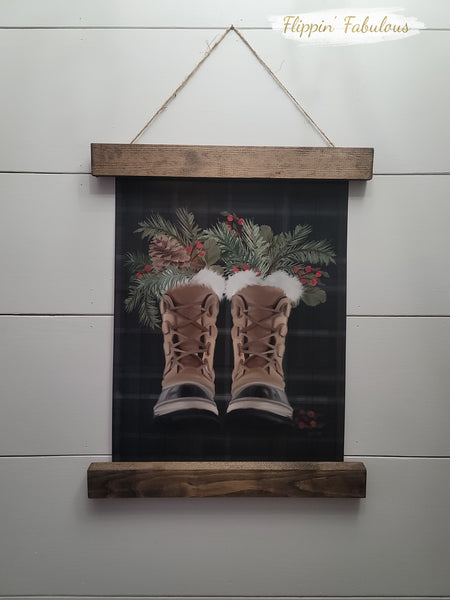 Christmas Boots Framed Art Print