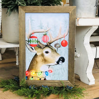 Decorated Deer Framed Print