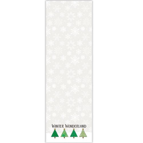 Winter Wonderland Trees Magnetic Notepad