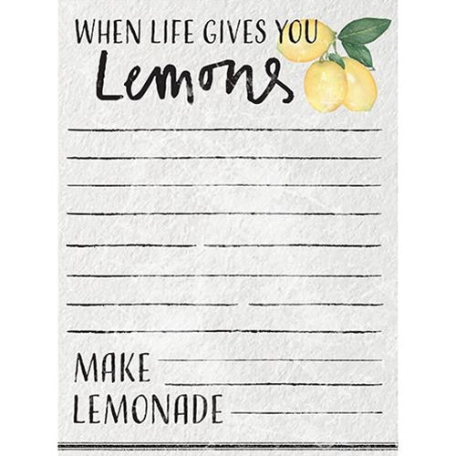 When Life Gives You Lemons Make Lemonade Mini Magnetic Notepad