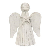 Shabby Chic Metal Angel Holding Star