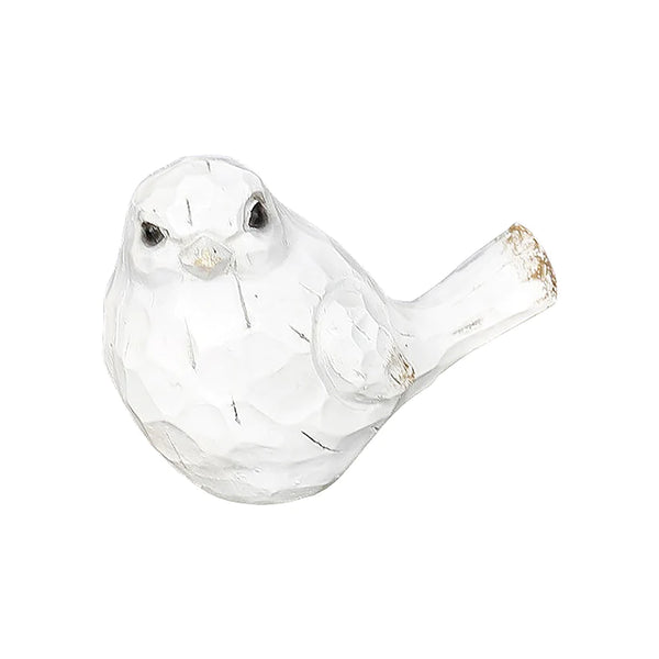 Antique White Bird Figurine