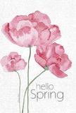 Hello Spring Handmade Block Sign