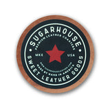 The Answer Is Always Wine Handmade Leather Coaster