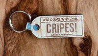 Cripes! Handmade Wood Keychain