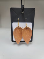 Pinched Leaf Earrings- Multiple Colors and Designs Available