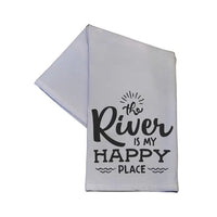 The River Is My Happy Place Hand Towel