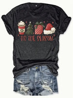 'Tis The Season Gray Short Sleeve T-Shirt