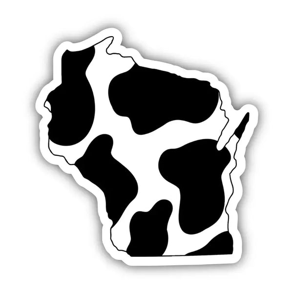 Wisconsin Cow Pattern Sticker