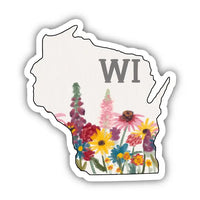 Wisconsin Painterly Pattern Sticker